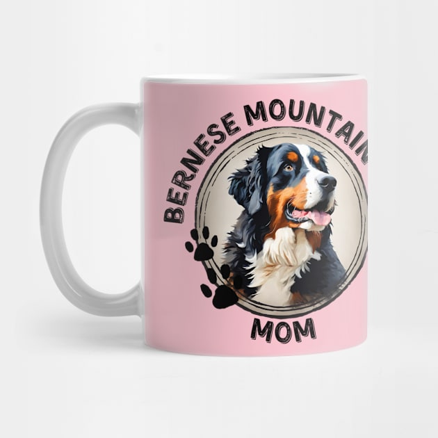 Bernese Mountain Dog Berner Mom Dog Breed Portrait by PoliticalBabes